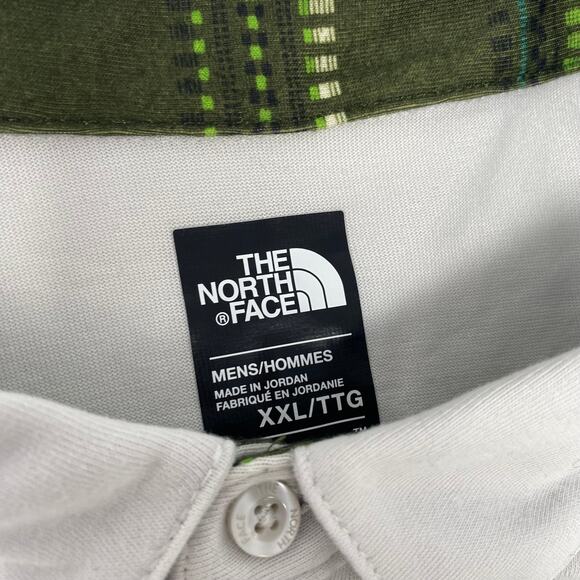 The North Face 2XL Light Gray Flashdry Short Sleeve Polo Shirt - Picture 2 of 6